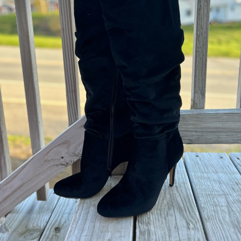 inc international concepts boots womens Navy Velvet Size 9